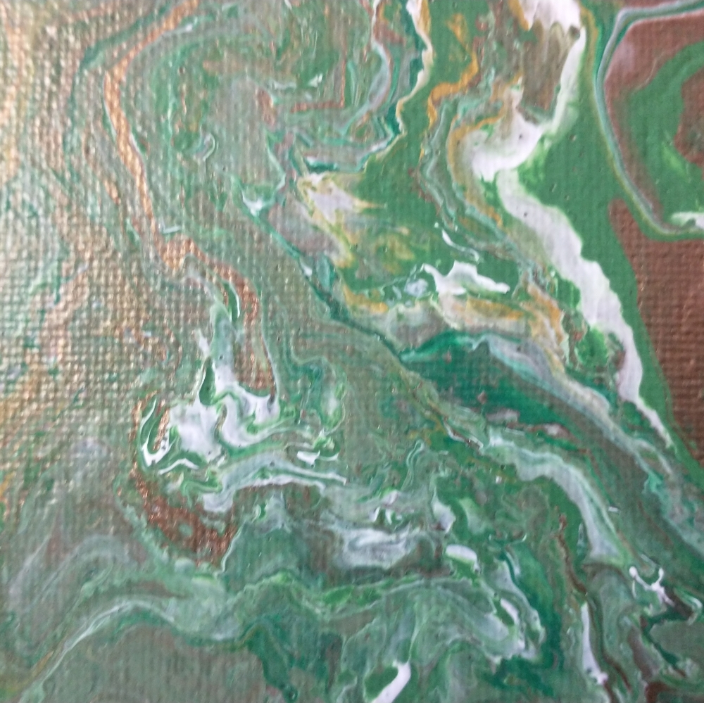 'EARTH VIBRATIONS' Original Acrylic Painting 2023, DESIGNS BY SANDY 9"x12" - Picture 5 of 15